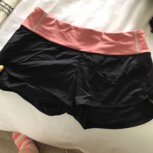 Black lululemon speed shorts